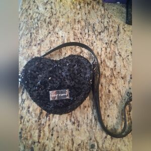 BETSEY JOHNSON SEQUIN HEART MINI BAG